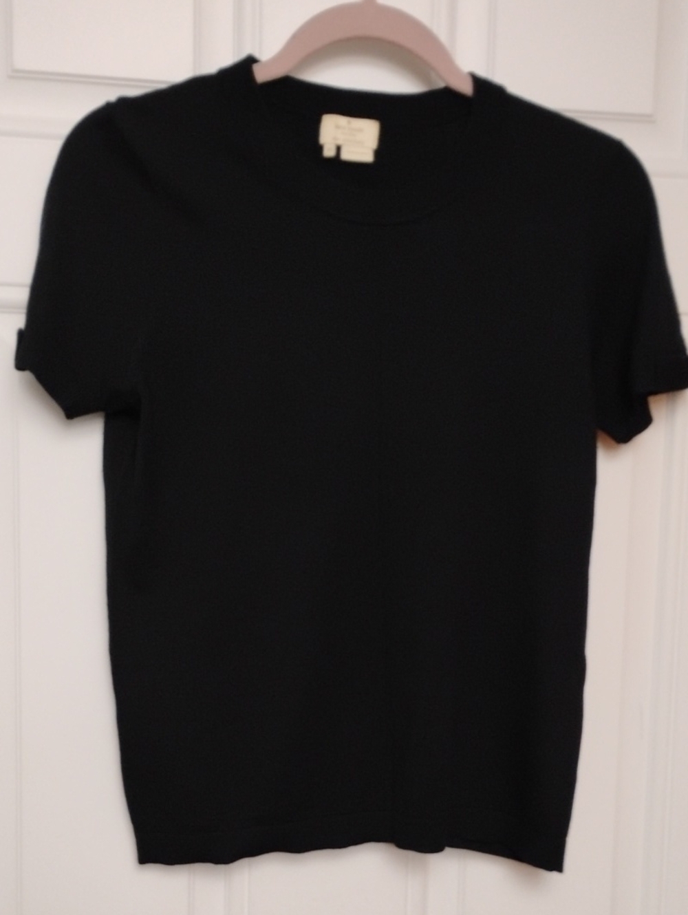 kate spade Black Short-Sleeve Knit Top